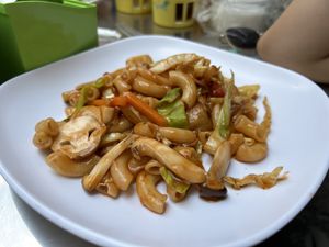 Macaroni style dish  at Lee Jae Veg in Bangkok