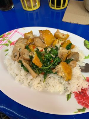 Something delicious  at Lee Jae Veg in Bangkok