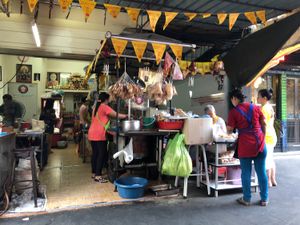 The kitchen at Lee Jae Veg in Bangkok
