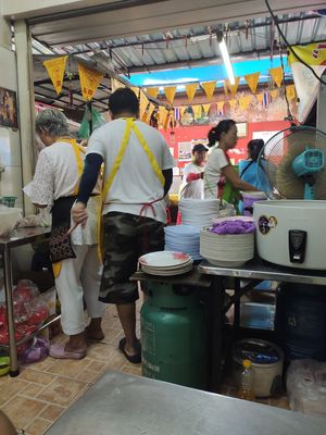 point of view from inside the place at Lee Jae Veg in Bangkok