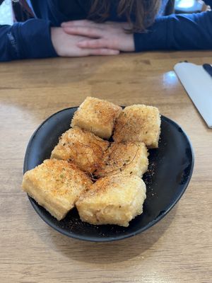 Crispy chilli and pepper tofu starter   at Umami in Dorking