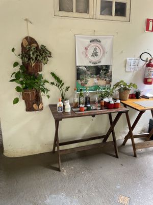 Huge and comfortable outdoor area   at Manjericão do Quintal Veg in Piracicaba