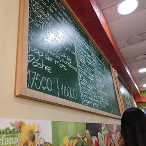 Menú at Tienda & Cocina Vegetariana in Medellin