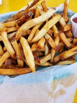 Fresh cut fries were perfectly salted at Mexitaly in York