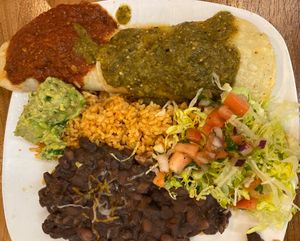 Spin Q Enchilada without cheese or sour cream at Mexitaly in York