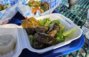 Stuffed grape leaves at Mad Pita Express in St George