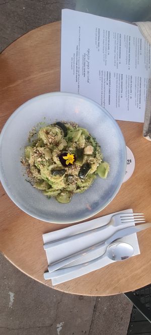 Vegan Pasta, really delicious just wish I had more!!!!! at PumpHouse Kununurra in Kununurra