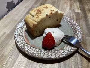 Miso cake  at Hakoo Cafe Me in Kamakura