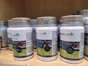 Vegan supplements at Sunkost Gunerius in Oslo