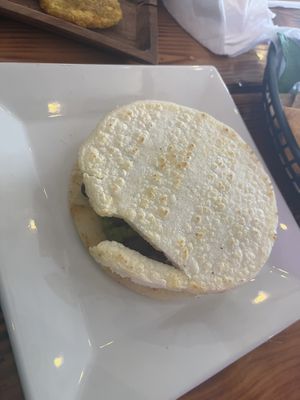 Vegan Arepa  at Jardín Latino in Pompton Lakes