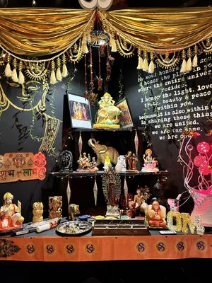 Their altar space   at Oh! Bombai in San Pedro