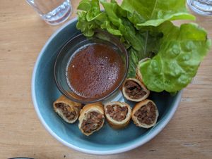 Lumpia (spring rolls) at Luntian in Auckland