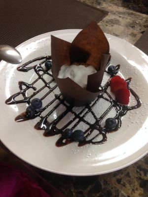 Spiced cupcake  at iConnect Cafe in Dania Beach