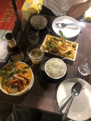 food  at Happy Mango in Vang Vieng