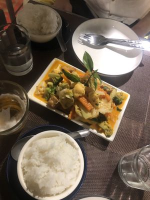 panang  at Happy Mango in Vang Vieng