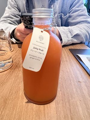 Cold pressed juice   at Alchemy Tokyo -Azabudai Hills - アルケミー in Tokyo