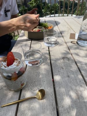 Chia seed pudding was ok, not overly sweet   at Alchemy Tokyo -Azabudai Hills - アルケミー in Tokyo