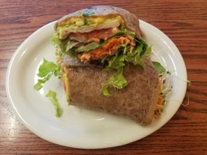 Great Tofu Wrap  at Portia's Cafe in Columbus