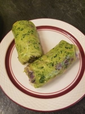 Spanako Wraps at Portia's Cafe in Columbus