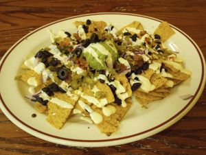 Flatchos at Portia's Cafe in Columbus