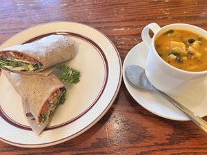   at Portia's Cafe in Columbus