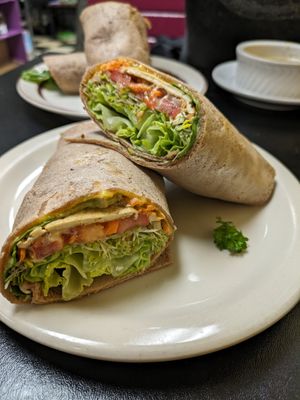 Great Tofu Wra #Veganuary at Portia's Cafe in Columbus