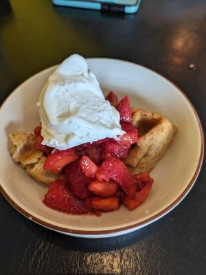 Strawberry shortcake at Portia's Cafe in Columbus