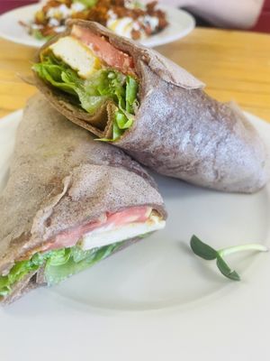 Garden breakfast wrap  at Portia's Cafe in Columbus
