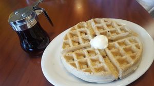Chocolate Chip Waffle at Portia's Cafe in Columbus