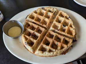 Diego waffle at Portia's Cafe in Columbus