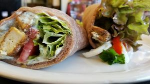 Tofu Gyro at Portia's Cafe in Columbus