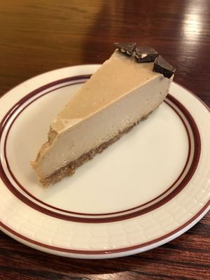 Coffee Cheezecake. Creamy and delicious. at Portia's Cafe in Columbus