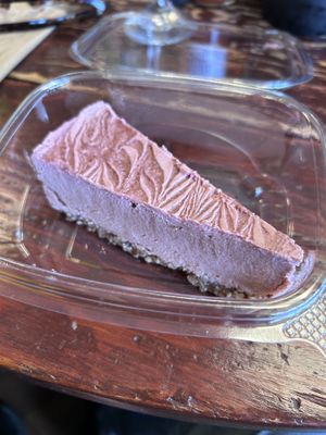 Strawberry cheesecake   at Portia's Cafe in Columbus