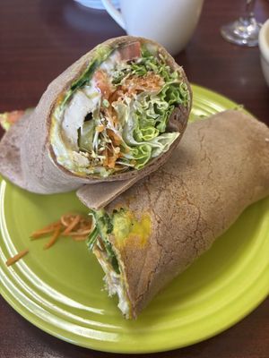 Great Tofu Wrap  at Portia's Cafe in Columbus
