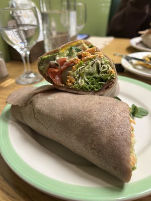 Great Tofu Wrap  at Portia's Cafe in Columbus