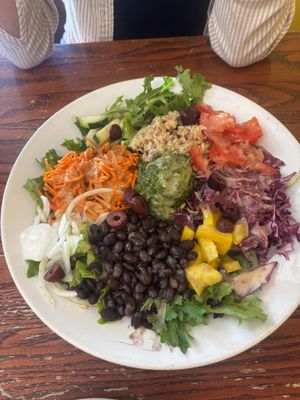 Dinner special salad  at Portia's Cafe in Columbus