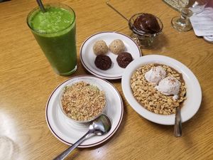 Delicious desserts at Portia's Cafe in Columbus