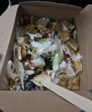 Tofu Bowl at Portia's Cafe in Columbus