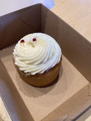 White chocolate and raspberry cake   at Soulful Home Cafe in Mount Waverley