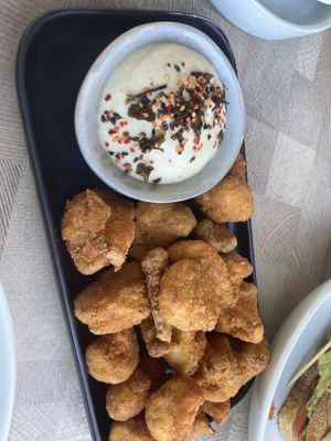 Popcorn cauliflower- amazing!   at Soulful Home Cafe in Mount Waverley