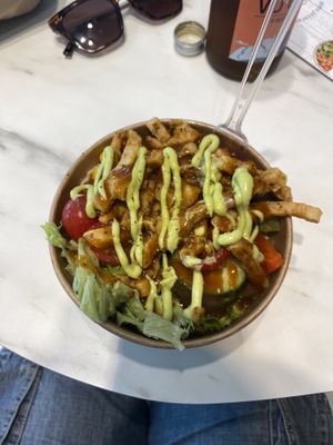 NY chicken vegan style small  at New York Bagel & Bowl in Bregenz