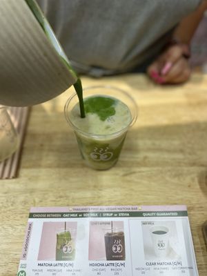 Melon matcha    at Good Cha in Bangkok
