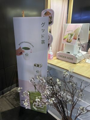 Different options   at Good Cha in Bangkok