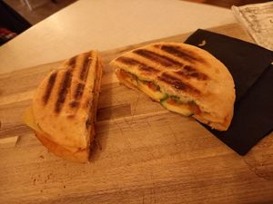 Veganes Panini at Nähcafe Edeltraud in Wurzburg