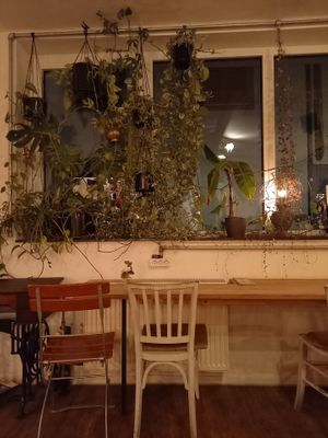 Sitzplätze innen at Nähcafe Edeltraud in Wurzburg