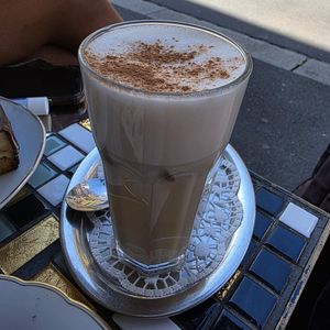 Iced chai latte at Nähcafe Edeltraud in Wurzburg