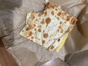 Just egg flat breadd  at MSP - Caribou Coffee - T1 in Minneapolis