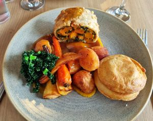 Vegan Sunday roast at Corneli's Bistro in Staines-upon-thames