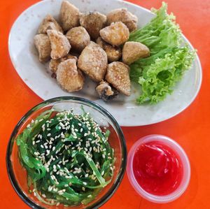 My favorite King oyster mushroom and seaweed 😋 at YC VEGE HUT - 藝中坊 in Johor Bahru