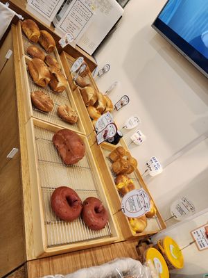 Assortment of breads at Rainbow Crust in Busan